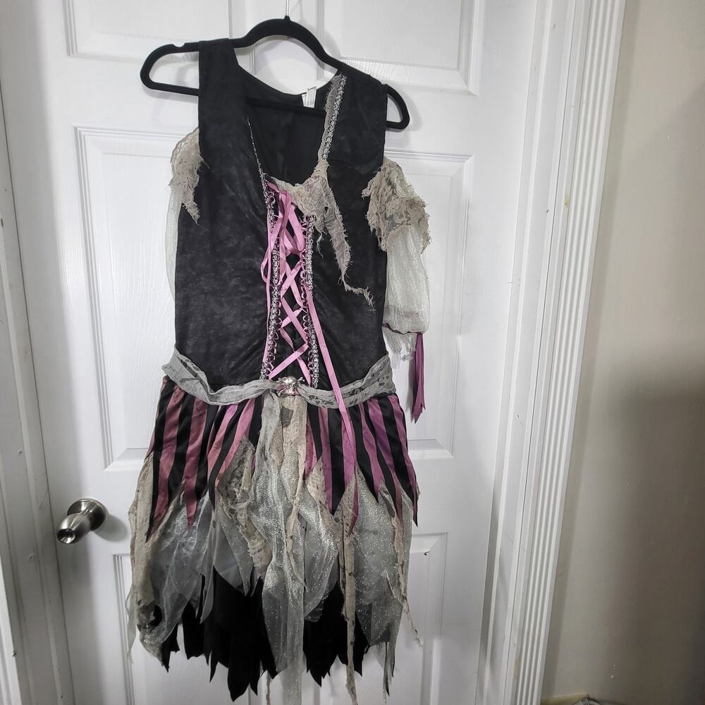 Halloween Costume Haunted Pirate Wench Ghost Caribbean  Adult size Med